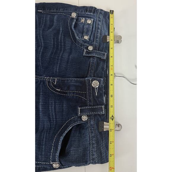Miss Me Easy Boot Cut Western Bling Jeans Womens Size 27 Rodeo Mid Rise - Picture 9 of 16